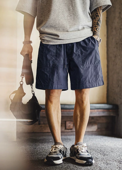 American Retro Beach Elastic Waistband Summer Daily Men's Shorts