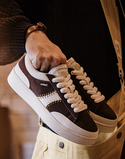 American Retro Baseball Flat Thick Bottom Heightening Men's Casual Shoes - Harmony Gallery