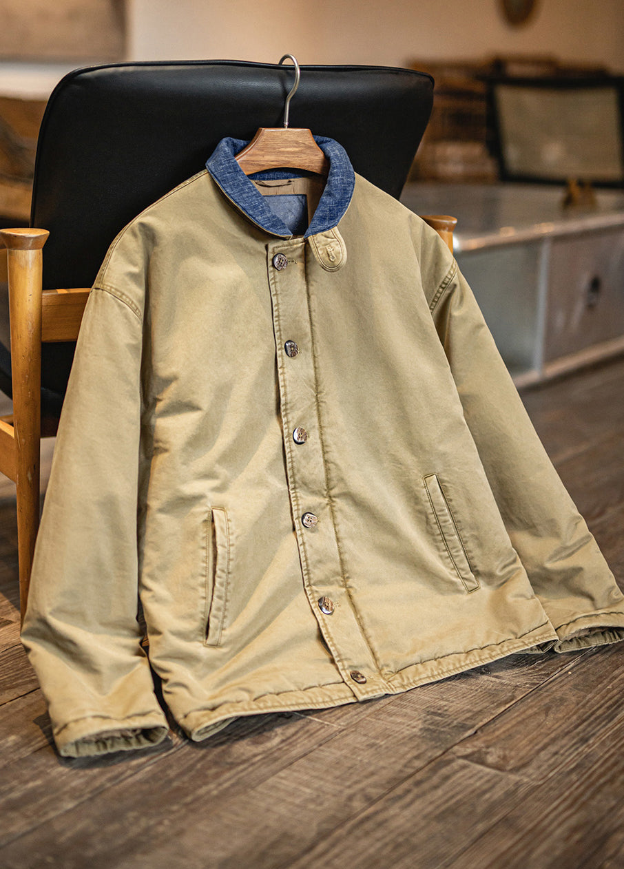 American Retro N1 Deck Suit Thickened Warm Cotton Short Quilted Men's Jacket - Harmony Gallery