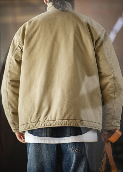 American Retro N1 Deck Suit Thickened Warm Cotton Short Quilted Men's Jacket - Harmony Gallery