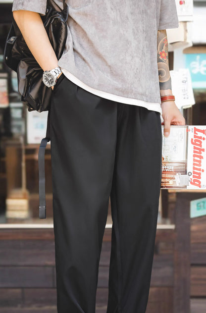 American Retro Casual Easy Pants Anti-Wrinkle Men's Trousers - Harmony Gallery