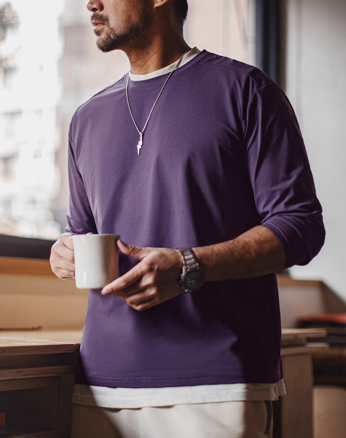 American Casual Antibacterial Quick-Drying Cool Breathable Men's Sweater - Harmony Gallery
