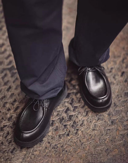 American Retro Moccasin Work Wear Leather Men's Dress Shoes - Harmony Gallery