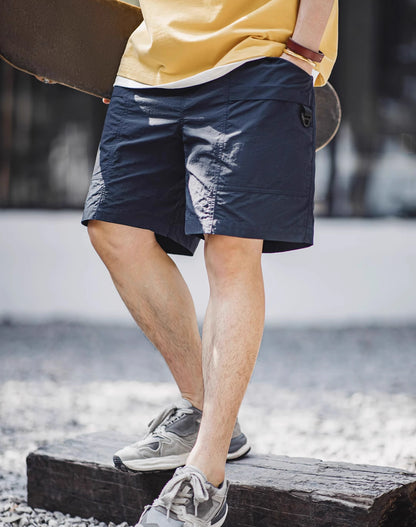 American Retro Big Pocket Waterproof Thin Nylon Men's Shorts - Harmony Gallery