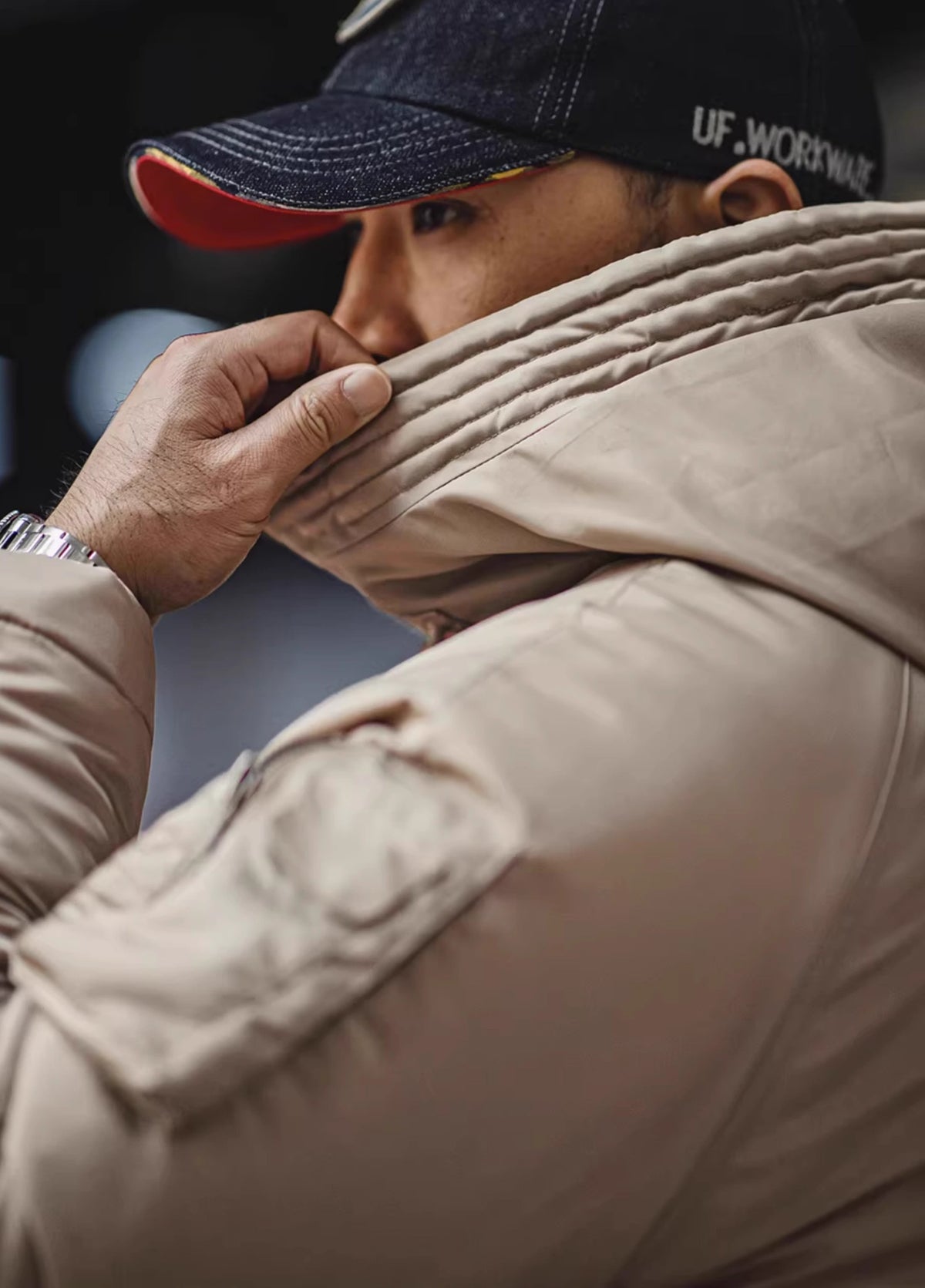 American N3B Pilot Cotton Military Thickened Mid-Length Keep Warm Men's Jacket - Harmony Gallery