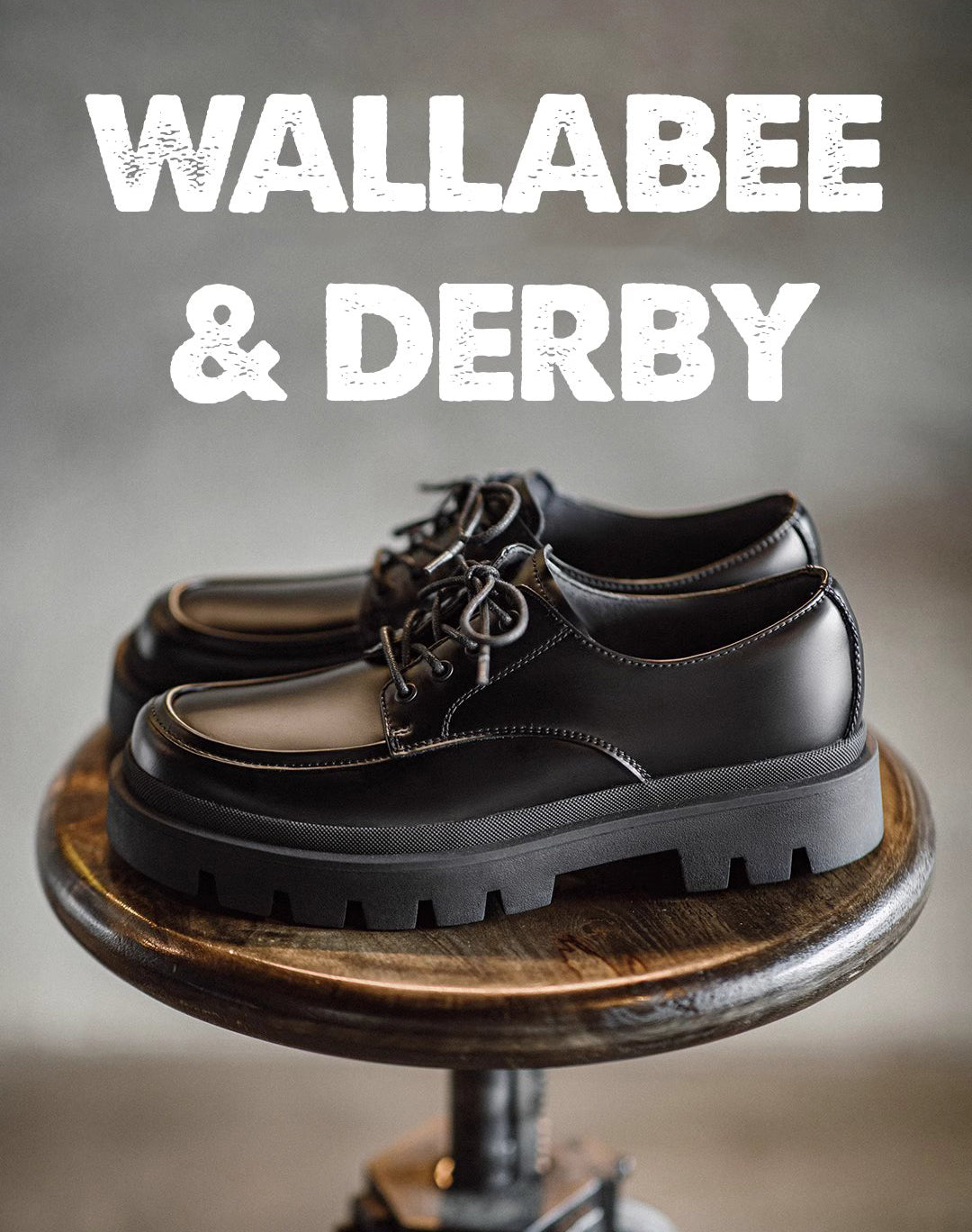 American Retro Derby Square-Head Workwear High-End Men's Dress Shoes - Harmony Gallery