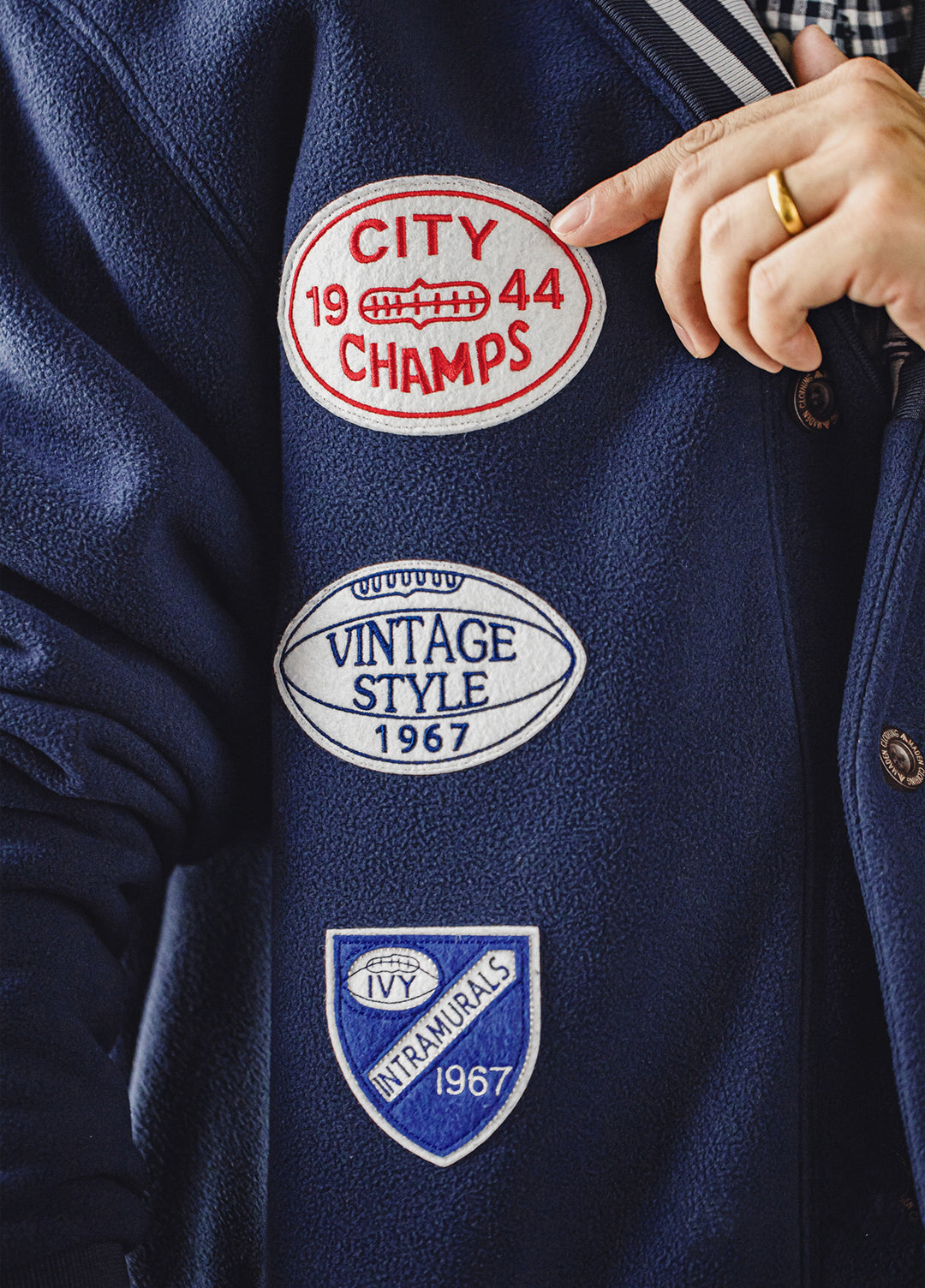 American Retro Shawl Collar Cardigan Fleece Warm Short Baseball Men's Jacket - Harmony Gallery
