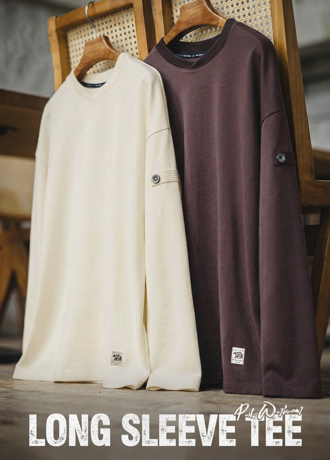 American Vintage Cotton Loose Comfortable High-Quality Men's Sweater