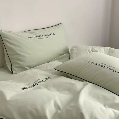Light Luxury And High-End Four-Piece Pure Cotton Minimalist Bed Set - Harmony Gallery