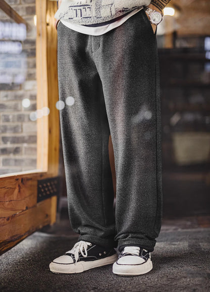American Woolen Youthful And Energetic Style With A Draped Look Men's Trousers - Harmony Gallery