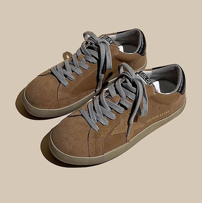 Leather Genuine Dirty Star Skate Sport Women's Shoes - Harmony Gallery