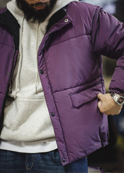 American Reversible Warm Mountain Thickened Cotton Coat Short Men's Jacket - Harmony Gallery