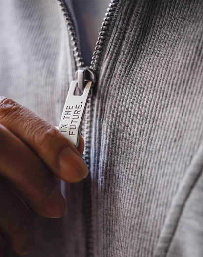 American Workwear Air Layer Half-Zip Spliced Men's Sweater - Harmony Gallery