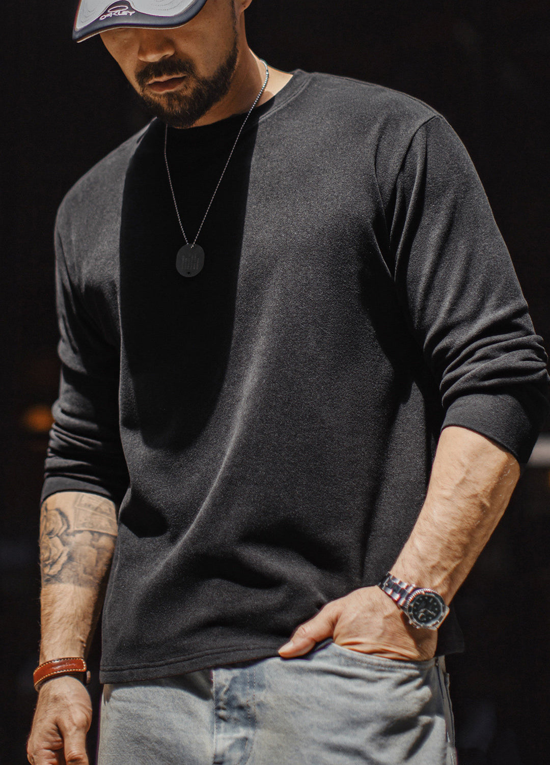 American Fleece-Lined Warm Top Layered Underneath Anti-static Men's Sweater - Harmony Gallery