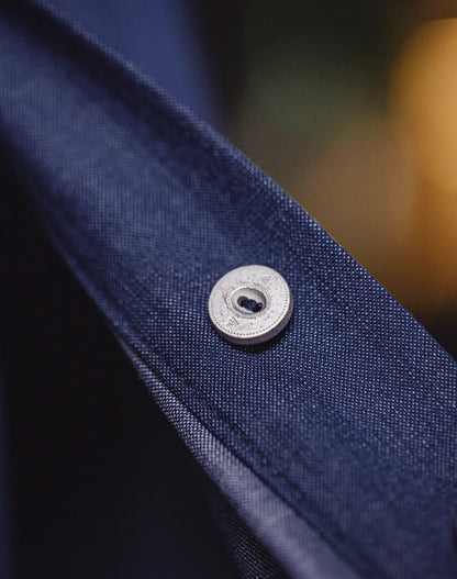 American Workwear Retro Imitation Tencel Denim Men's Shirt - Harmony Gallery