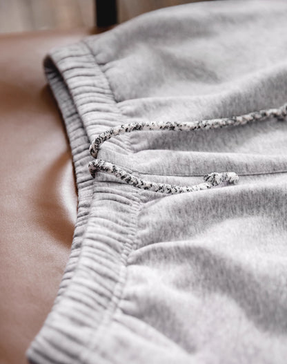 American Splash-Ink Rolled-Hem Sweatpants Sports Loose Men's Shorts - Harmony Gallery