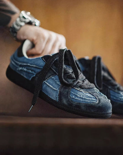 American Retro Black Beach Lightweight Breathable Men's Canvas Shoes - Harmony Gallery