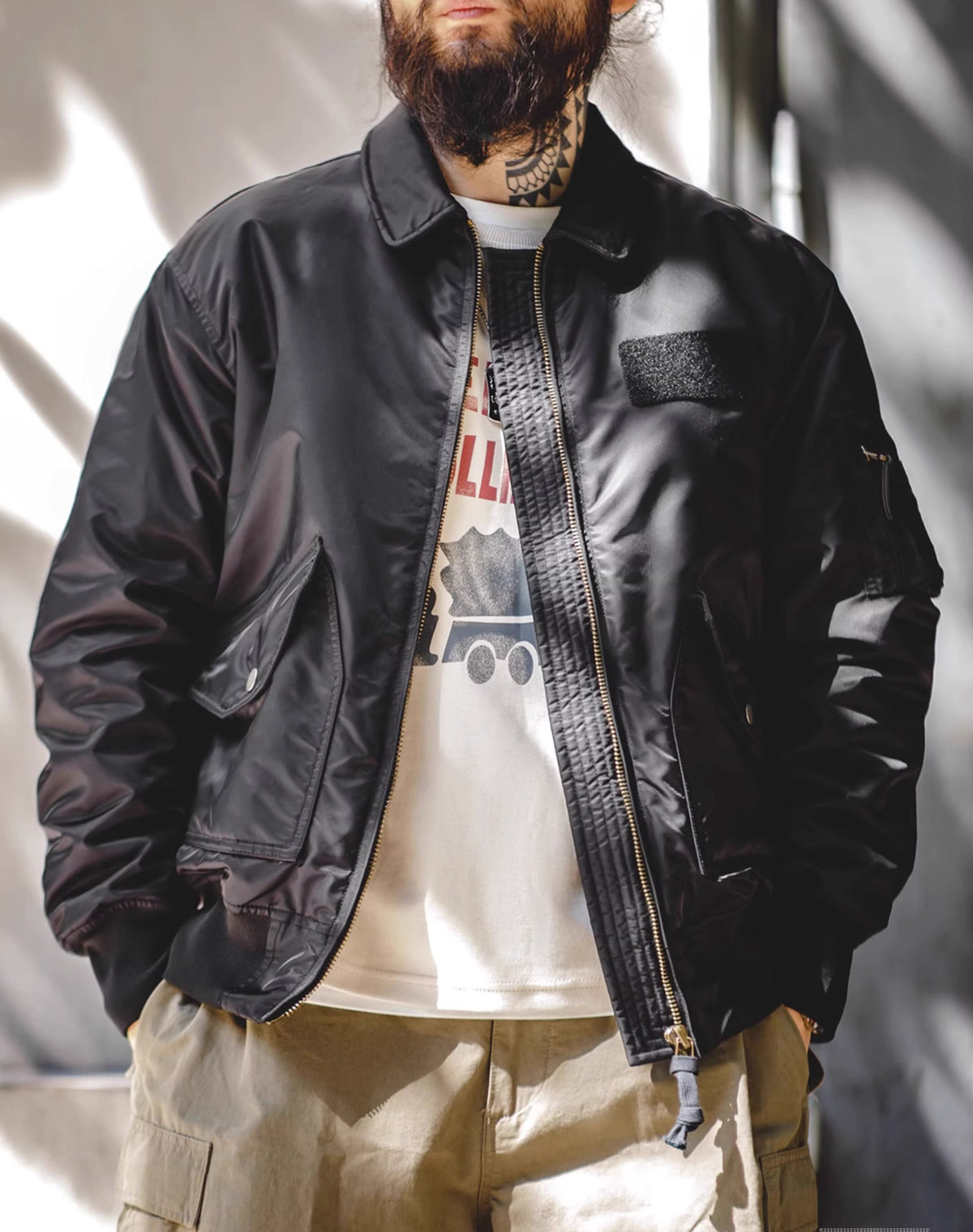 American Retro CWU45P Military Pilot Bomber Waterproof Men's Jacket - Harmony Gallery