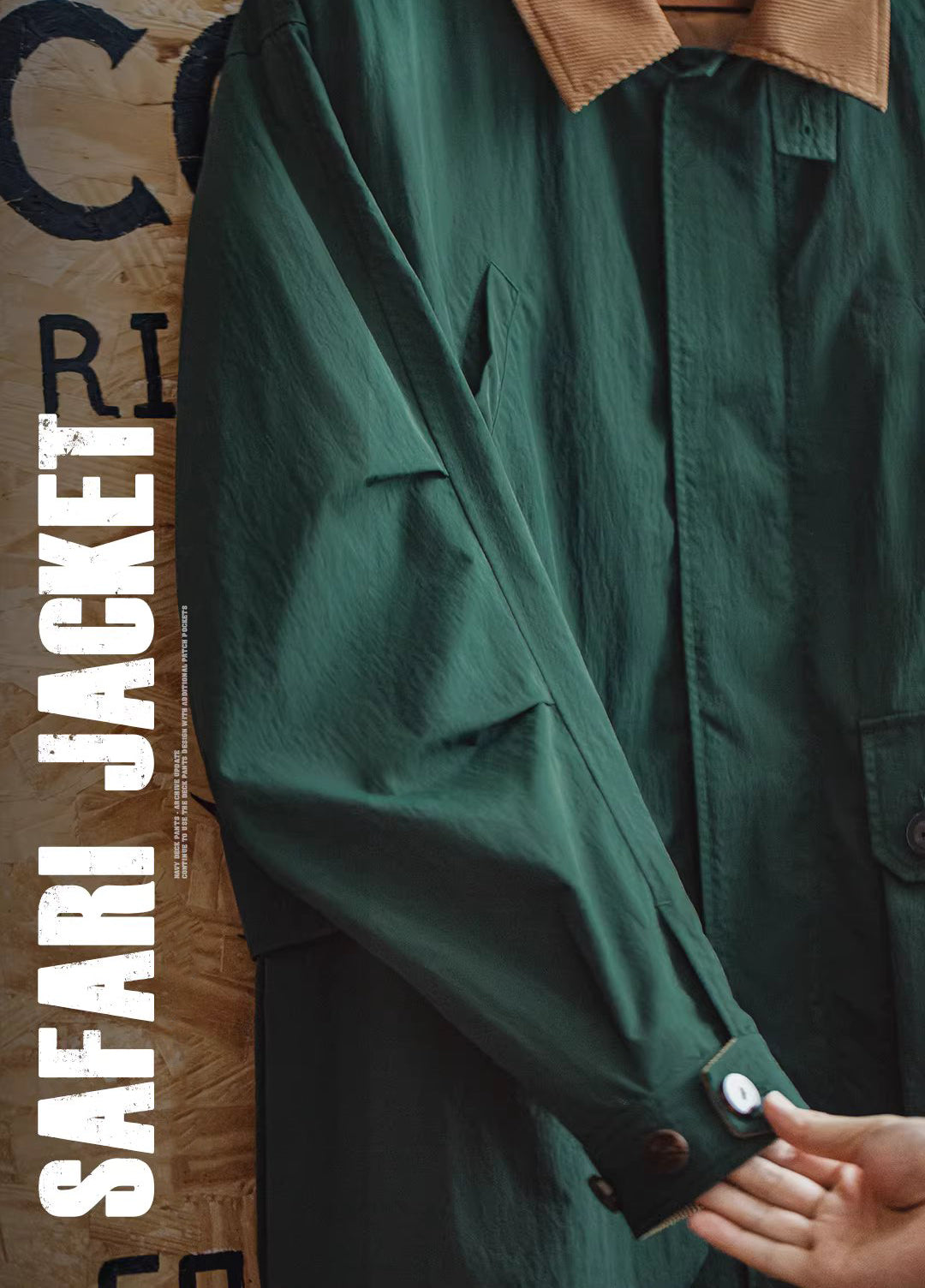 American Retro Multi-Pocket Hunting Contrast Windbreaker Men's Jacket - Harmony Gallery