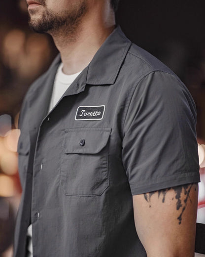American Retro Toretto Tough Guy Lapel Thin Men's Shirt - Harmony Gallery