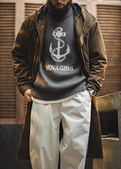 American Retro M51 Hooded Windbreaker Military Mid-Length Men's Jacket - Harmony Gallery