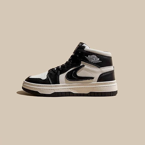 Panda Leather Hip-Hop All-Match High-Top Women's Shoes - Harmony Gallery