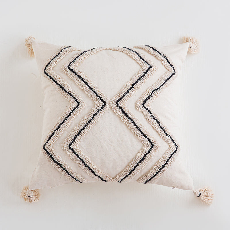 Starry Charm Boho Tasseled Accent Throw Pillows - Harmony Gallery