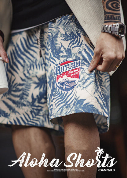 American Printed Beach Loose Fitting Lightweight Perfect Men's Shorts