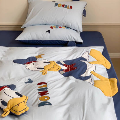 Disney Donald Duck Princess Daisy Washed Four-Piece Cotton Bed Set - Harmony Gallery