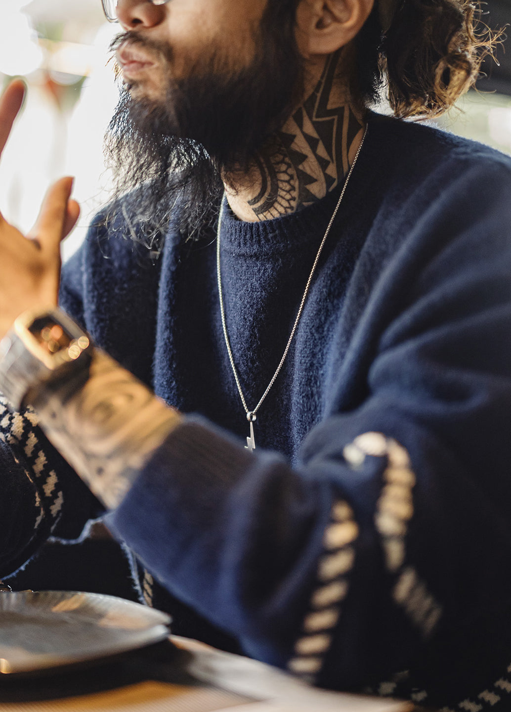 American Retro Pullover Wearable With Knitwear And Fleece-Lined Men's Sweater - Harmony Gallery