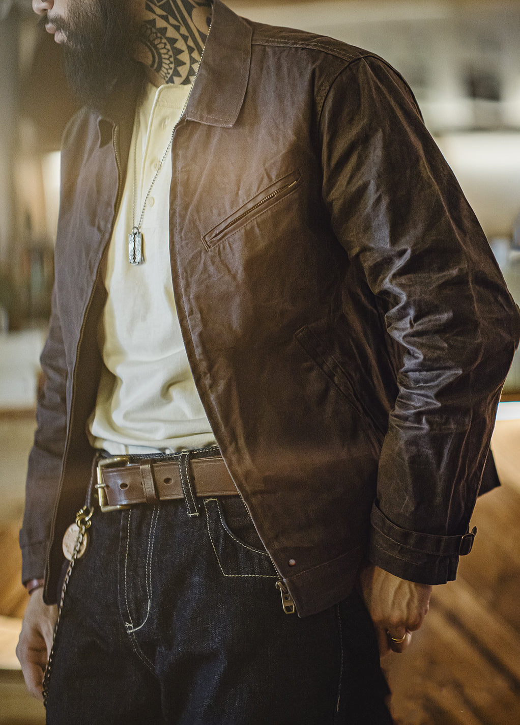 American Retro Fourth Generation Wax Tough Guy Canvas Men's Jacket - Harmony Gallery