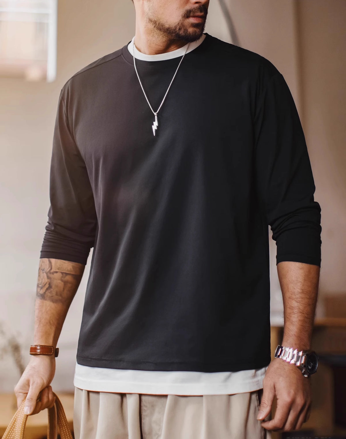American Casual Antibacterial Quick-Drying Cool Breathable Men's Sweater - Harmony Gallery