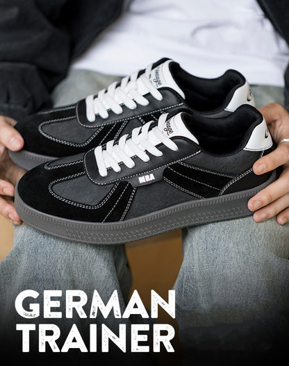 German Retro Thick-Soled Sports Small Black All-Match Men's Casual Shoes - Harmony Gallery