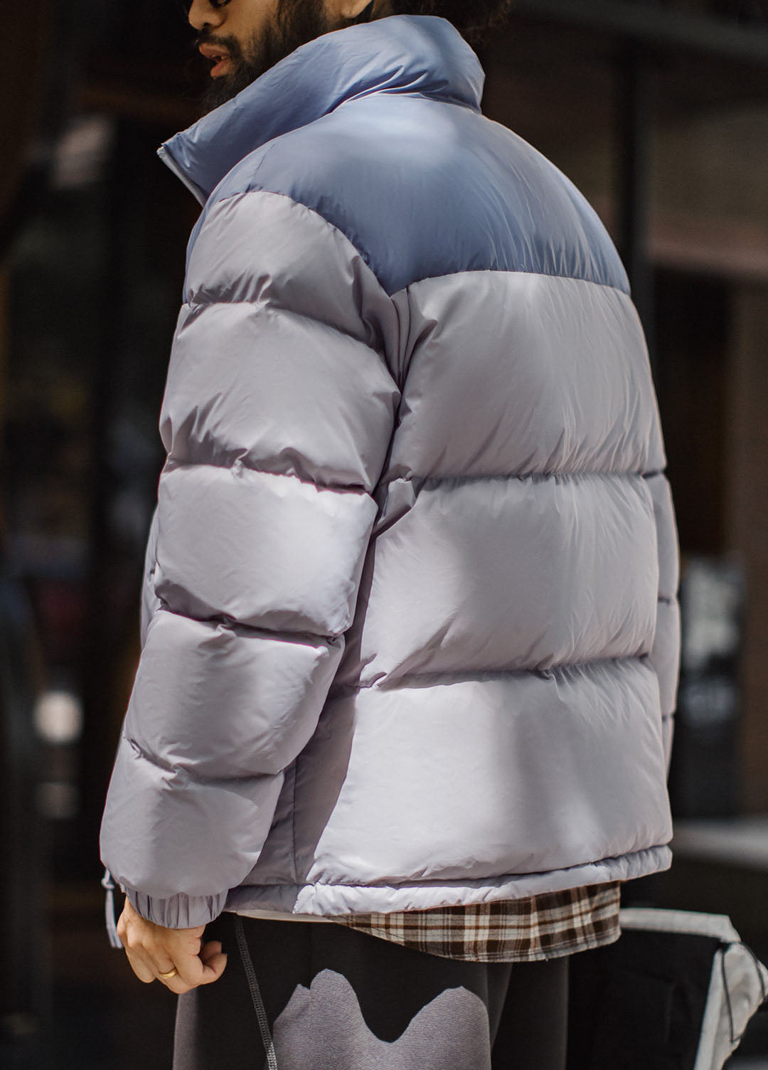 American Retro 90s White Duck Down Bread Warm And Wind proof Men's Jacket - Harmony Gallery