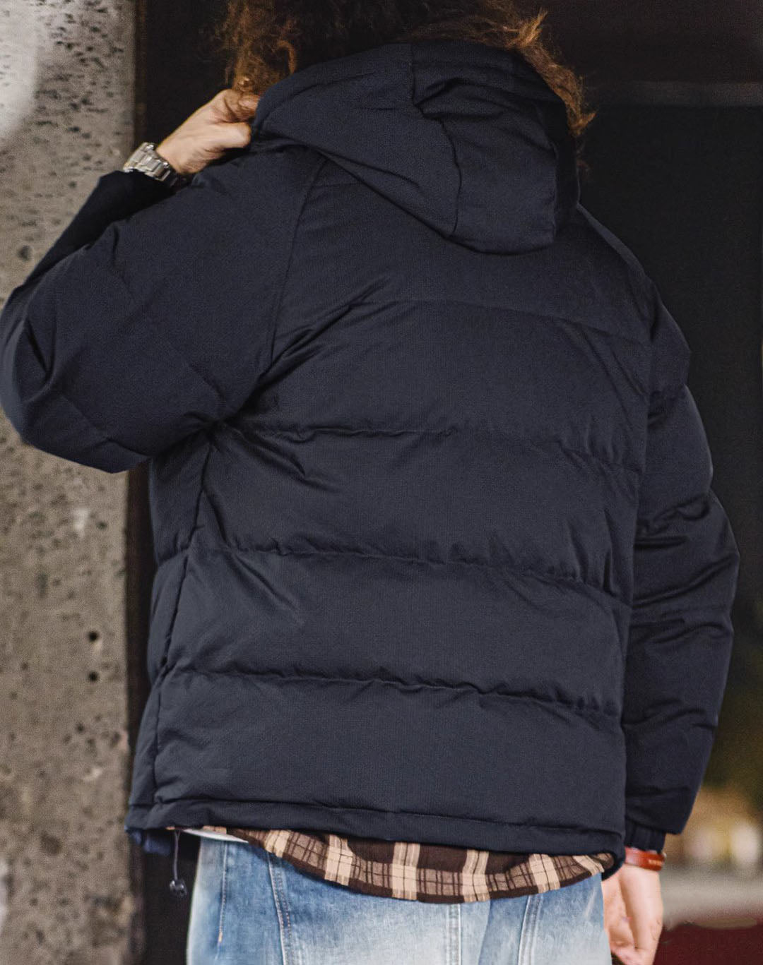 American Retro 90 White Duck Down Hooded Warm Men's Jacket - Harmony Gallery