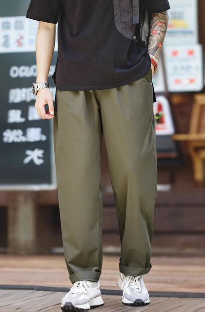American Retro Casual Easy Pants Anti-Wrinkle Men's Trousers - Harmony Gallery