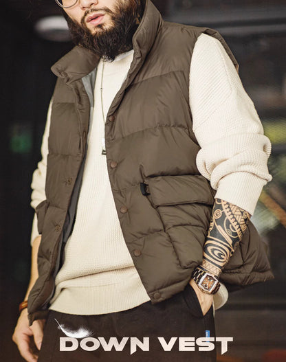 American Casual Vest Thickened Warm Inner And Outerwear Men's Jacket - Harmony Gallery