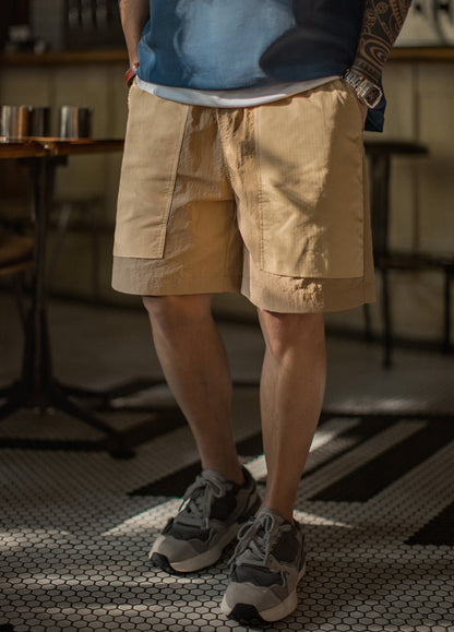 American Mountain Quick-Drying Large Pocket Woven Straight Thin Men's Shorts - Harmony Gallery