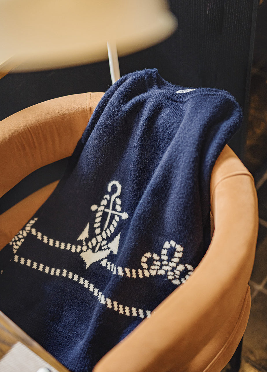 American Retro Pullover Wearable With Knitwear And Fleece-Lined Men's Sweater - Harmony Gallery