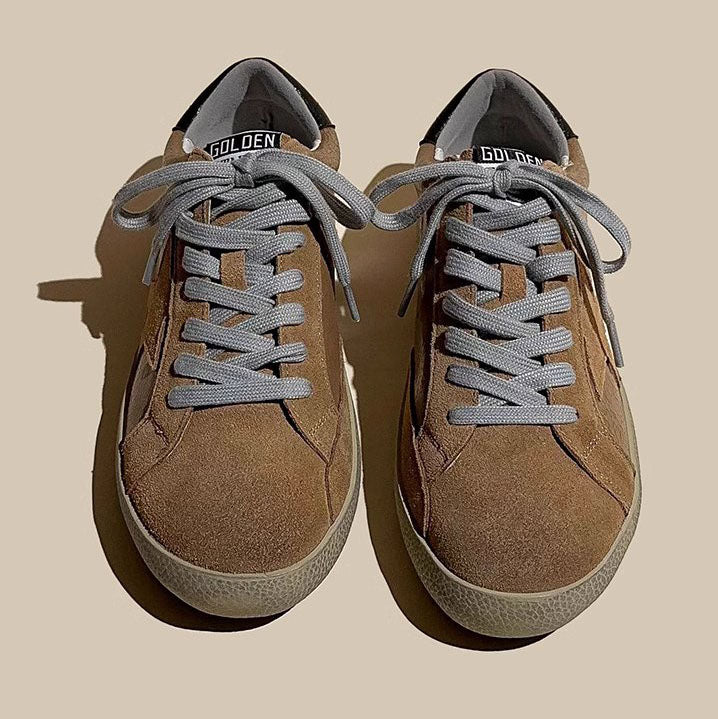 Leather Genuine Dirty Star Skate Sport Women's Shoes - Harmony Gallery
