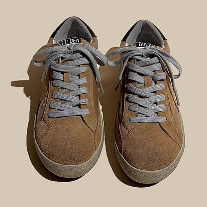 Leather Genuine Dirty Star Skate Sport Women's Shoes - Harmony Gallery