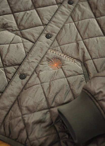 American Quilted Baseball Cotton-Padded Diamond Thick Warm Men's Jacket - Harmony Gallery