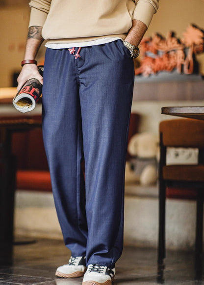 American Retro Limitation Tencel Pete Suit Drape Men's Trousers - Harmony Gallery