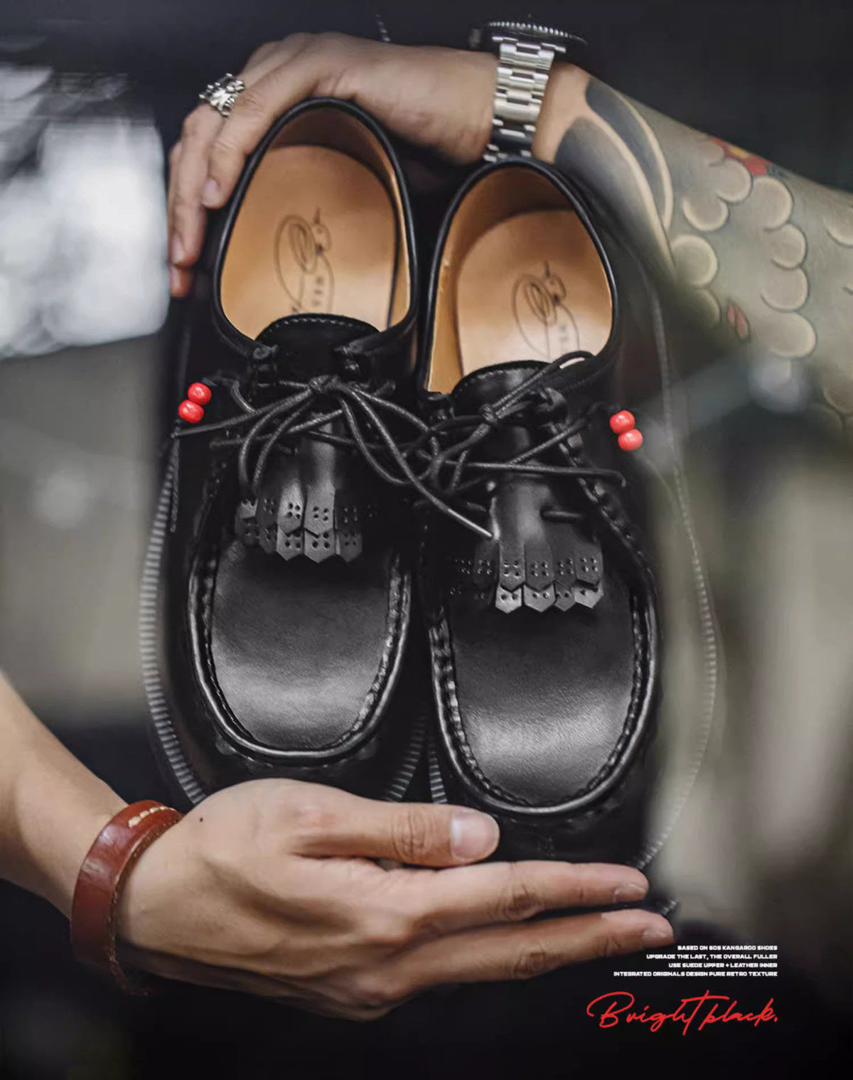 Retro Casual Workwear Postman Maillard Leather Men's Dress Shoes - Harmony Gallery