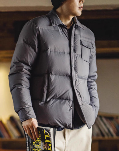 American Casual 90 Lightweight Down Warm Bread Outside Men's Jacket - Harmony Gallery