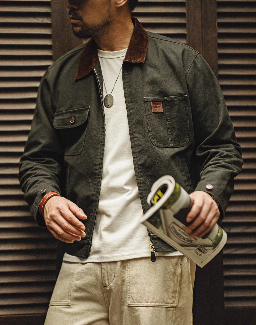 American Retro Heavy Canvas Detroit Tough Hunting Short Men's Jacket - Harmony Gallery