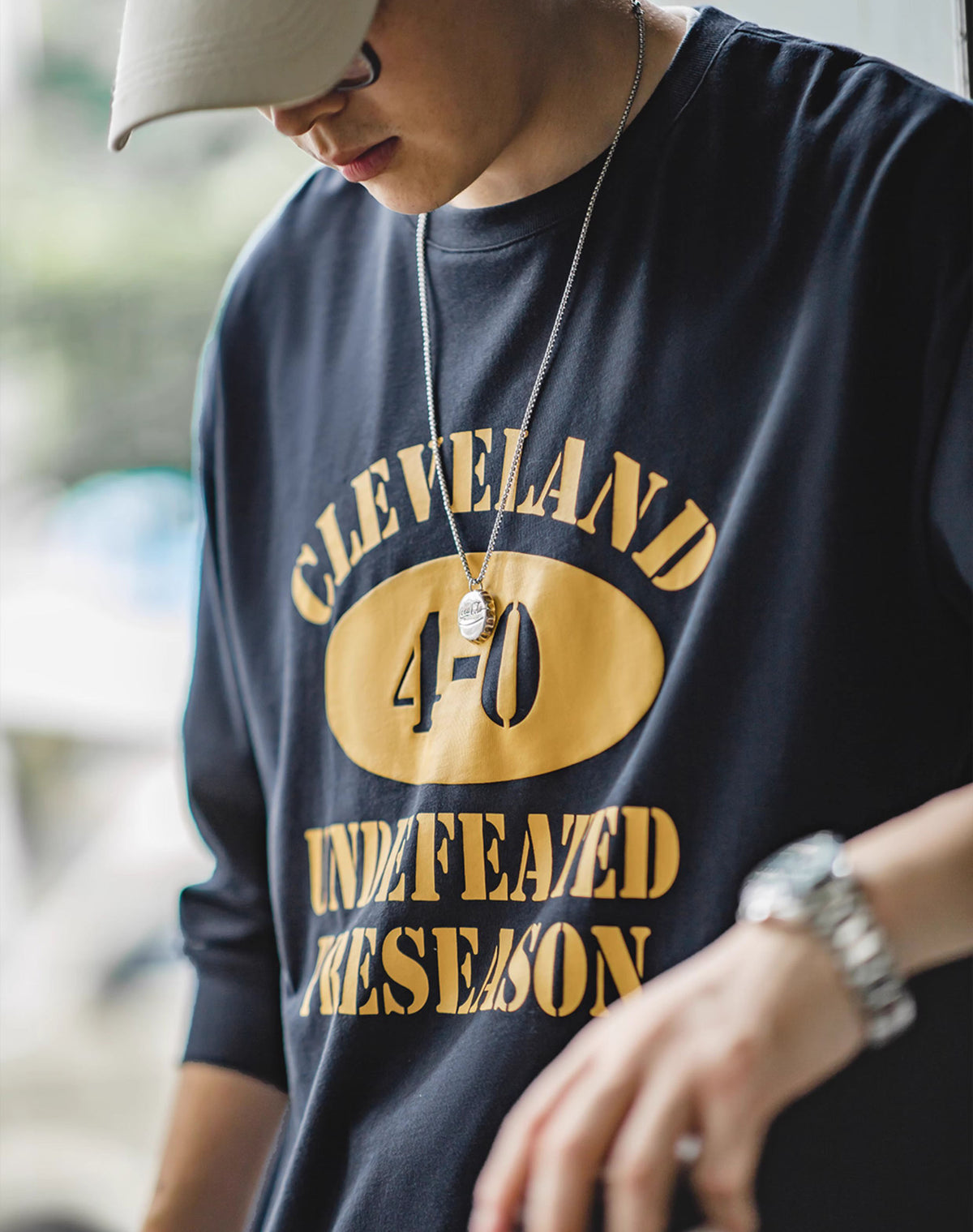 American Casual Letter Foam Printing Sports Men's Sweater - Harmony Gallery