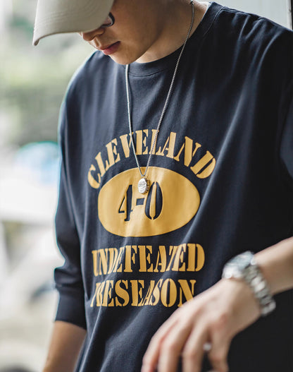 American Casual Letter Foam Printing Sports Men's Sweater - Harmony Gallery