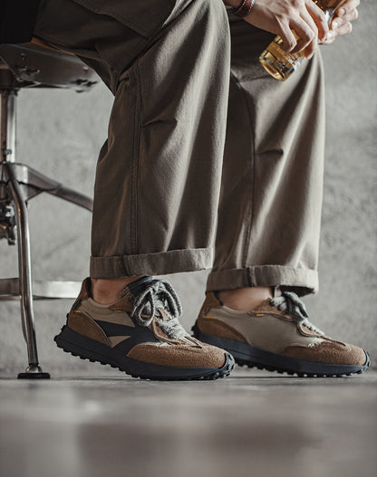 Jogging Forrest Retro Waffle Thick Bottom Breathable Men's Sports Shoes - Harmony Gallery