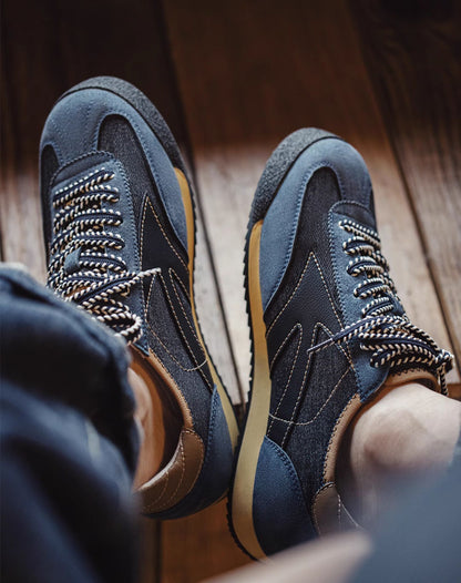 American Retro Jogging Forrest Gander Breathable Denim Men's Sports Shoes - Harmony Gallery